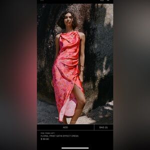 Zara Floral Satin Dress